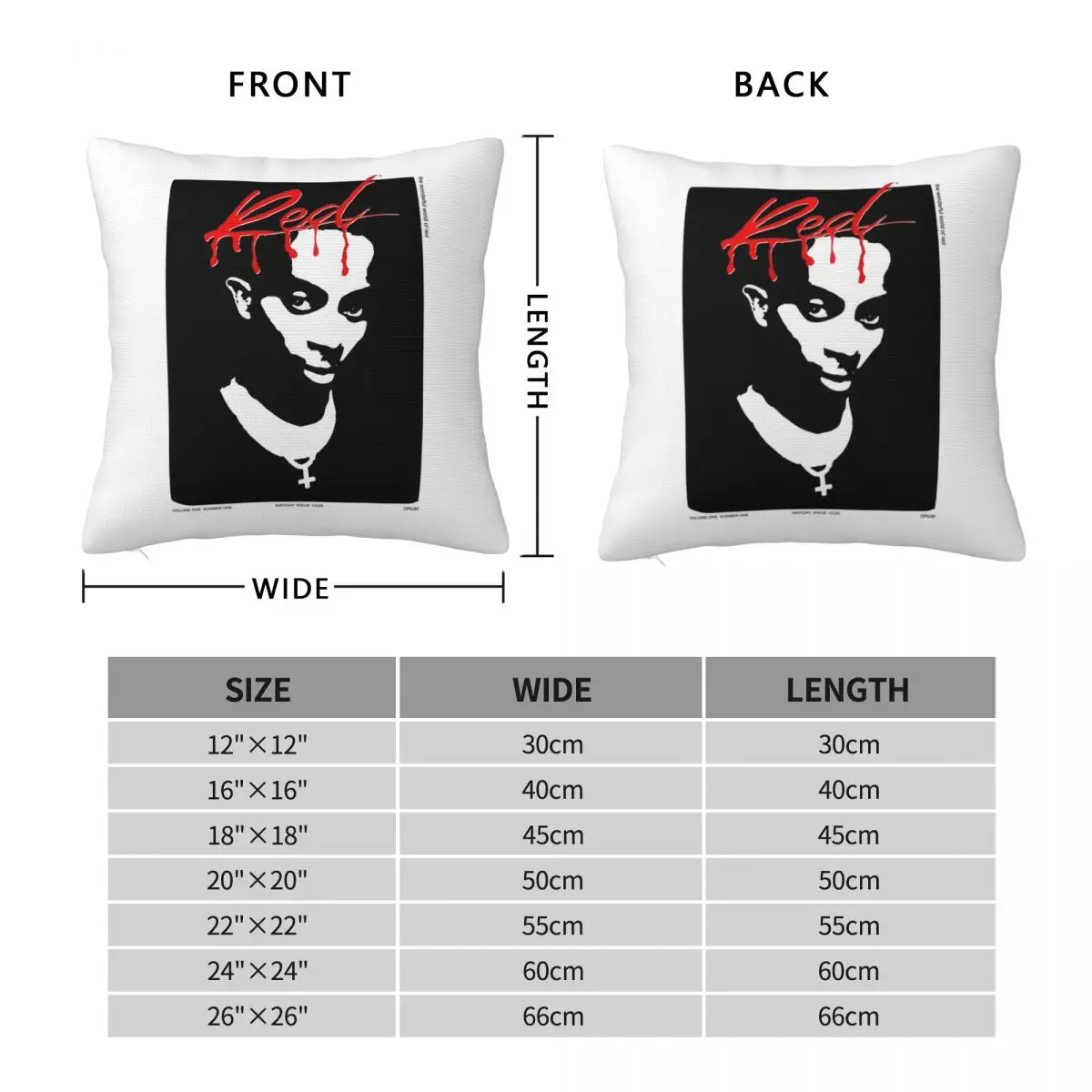 Whole Lotta Red Carti Pillowcase Polyester Linen Velvet Creative Zip Decor Throw Pillow Case Sofa Seater Cushion Cover