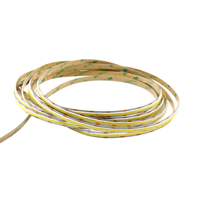 10m Dimmable NO Drop End 12v 24v COB LED Flex Strip CCT Warm White+White Dual Color Three Color 2700k-6500k Adjust 2 Wire 3 Wire