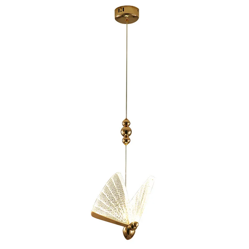 

Butterfly chandelier, modern minimalist personalized restaurant bar bedside lamp, duplex stairs retro style