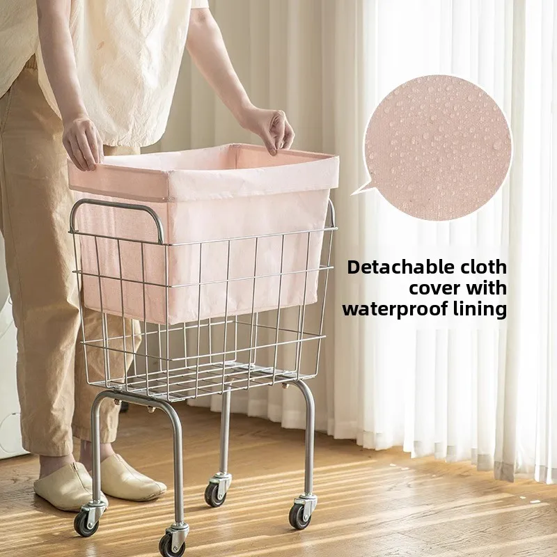 

‌Narrow-Space Laundry Basket‌ Waterproof Rolling Hamper with Elevated Base Slim Fit for Bathroom Corner Toy Mat Storage Bin