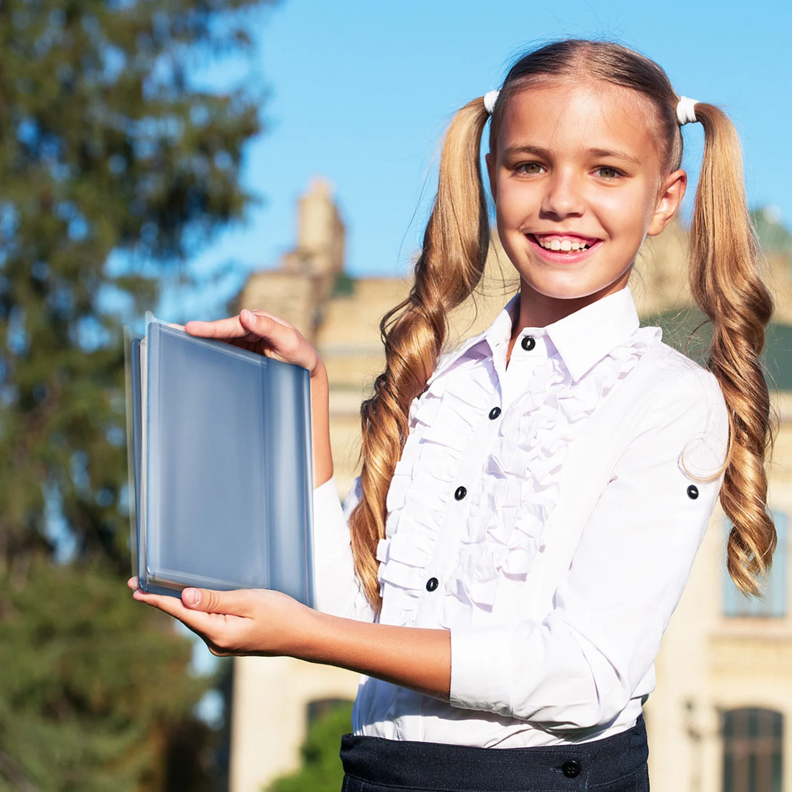 

10Pcs Transparent Waterproof Book Covers Clear Sleeves Reusable 16k Textbook Protector Film Protective Cover for Students