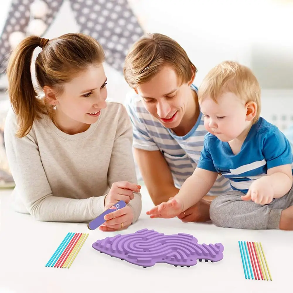 

Silicone Sensory Activity Board Ability Training Activity Developing Silent Sensory Board Montessori Motor Skills