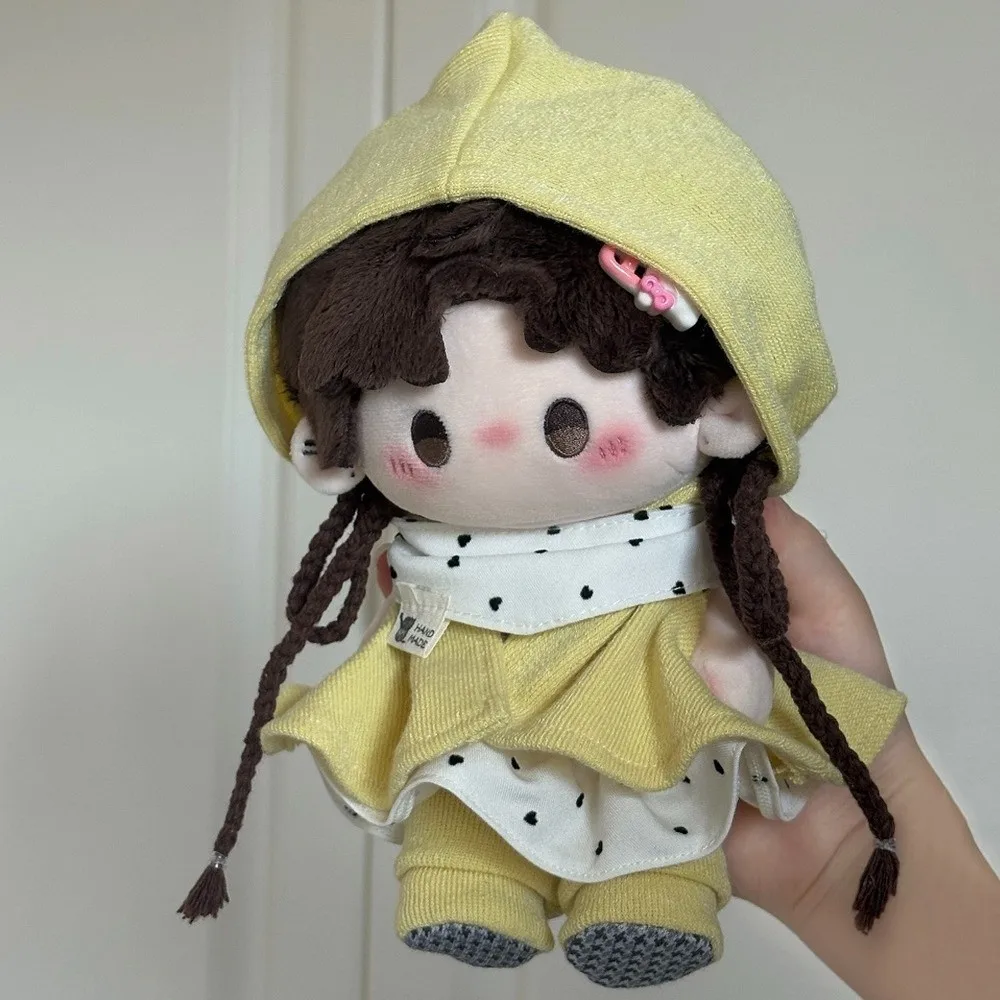 

Elven Cloak 20cm Cotton Doll Clothes Skirt with Shoes Cute Doll Clothes Dress Up Cartoon Cotton Doll's Clothes Children's Gift