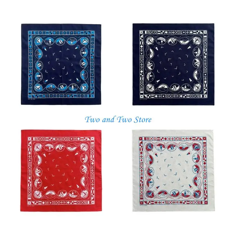 

HX6F Soft Unisex Bandana для ежедневного ношения хлопкового дышащего винтажного дизайна модный аксессуар для энтузиастов стиля