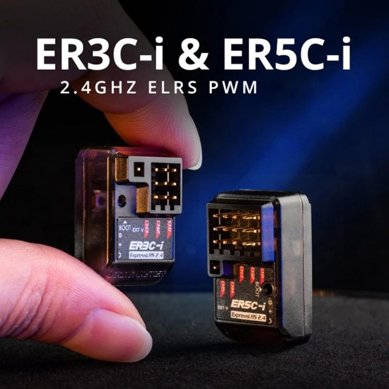 Receptor PWM 3ch ExpressLRS 2.4GHZ 3/5CH Transmissão sinal confiável estável