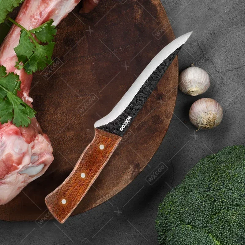 WXCOO Stainless Steel Multi purpose Forged Boning Knife for Cooking Meat Cleaver Cutter Tools Kitchen Chef Knife