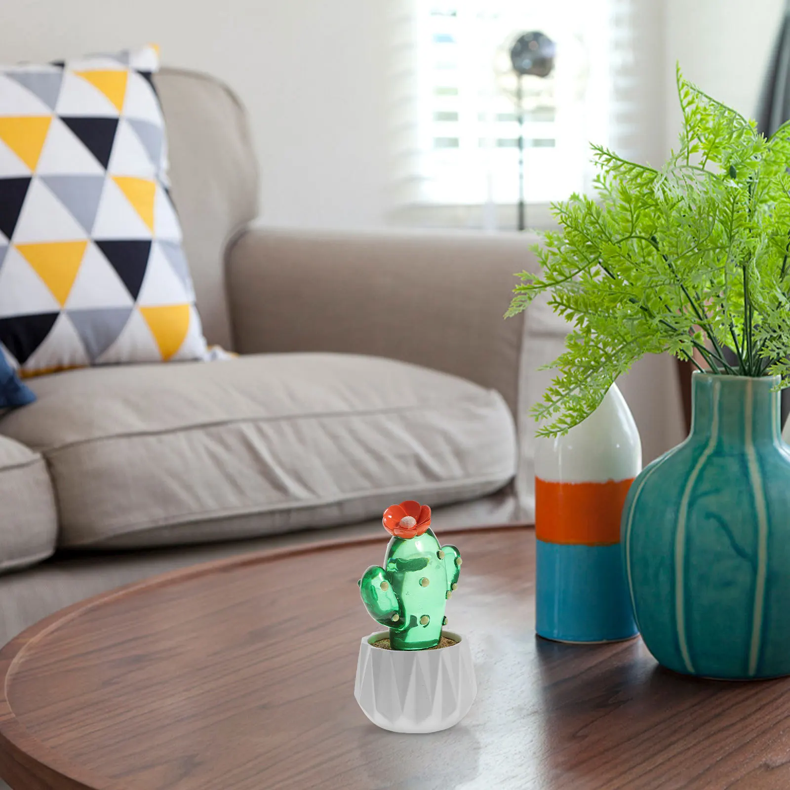 

Simulation Cactus Decor Resin Fake Potted Plant Artificial Bonsai For Home Office Desktop Decor Small Desk Cactus Plants