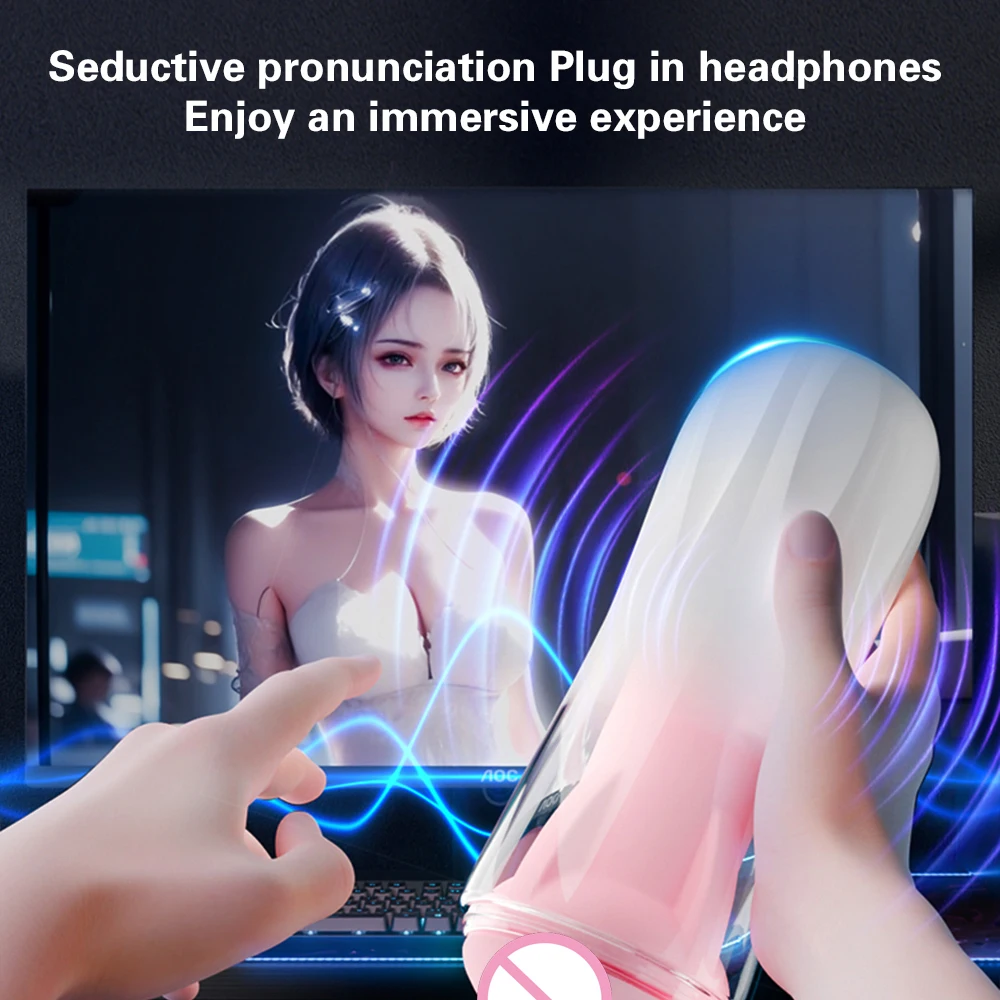 التلقائي مص ذكر الاستمناء اللسان معدات الاستمناء آلة الجنس لعب الكبار السلع للرجال رجل الموزه كوب