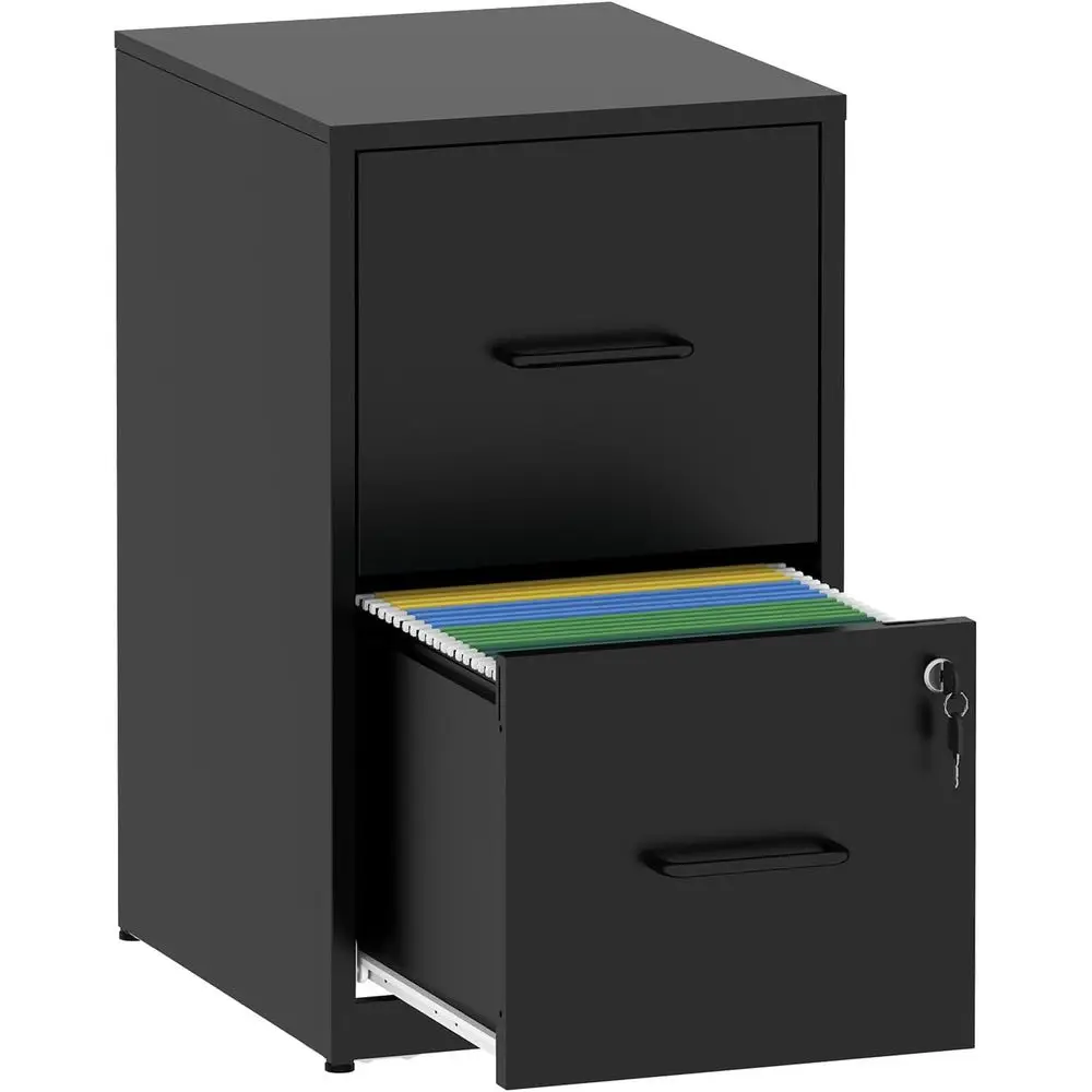 

2 Der ile Cabinet with Lock, Metal iling Cabinet or Home Oice, Veal ile Cabinet or Letter/Legal/A4/4 Documents, Easy to Assemble