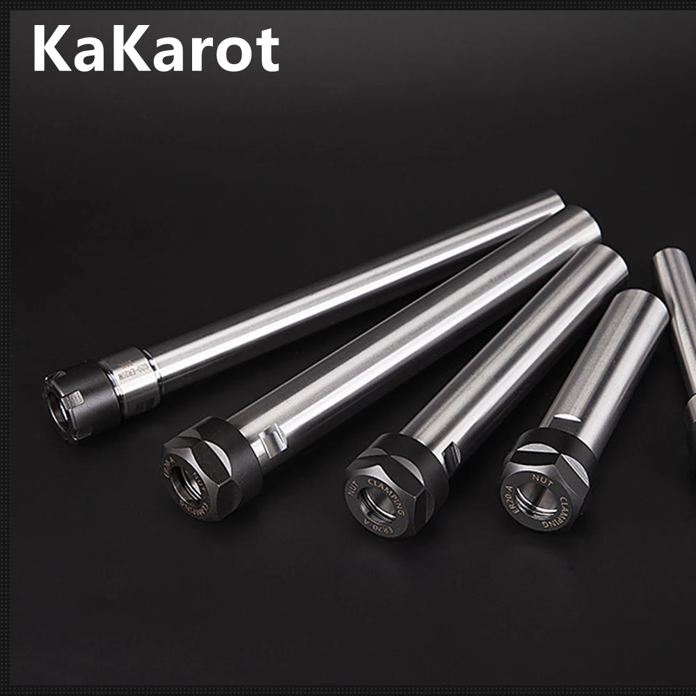 KaKarot ER Collet Chuck Holder C8 C10 C12 C16 C20 C25 C32 ER8 ER11 ER16 ER20 ER25 ER32 CNC Milling Lengthen Tool carrier 1Set