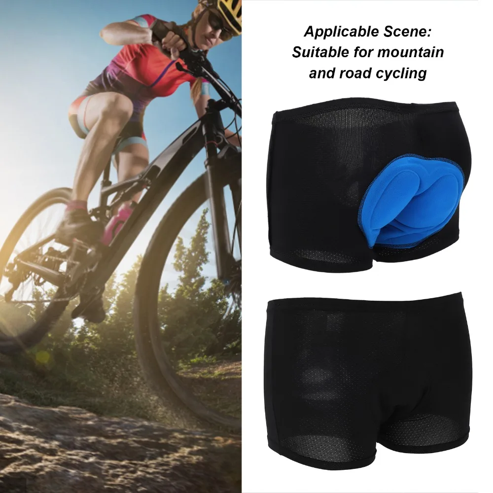 Culotte ciclismo acolchado 3D gel sílice transpirable para hombre
