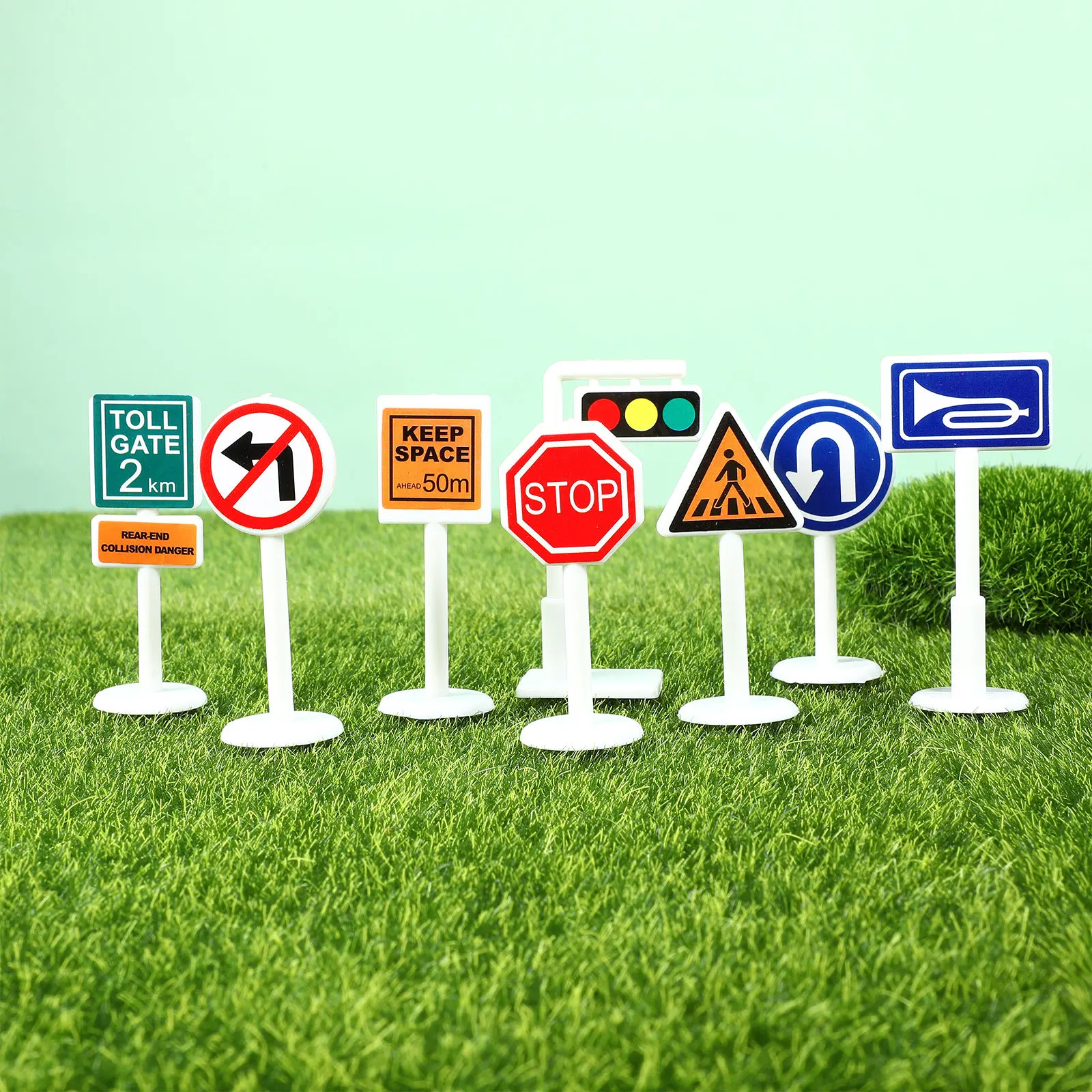 

1Set Traffic Signs for Kids Street Road Signs Educational Cognitive Learning Play for Children Children Toy