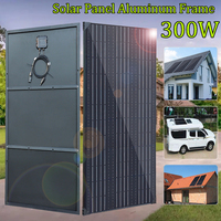 450w 300w 150w solar panel aluminum frame lightweight photovoltaic panel 12v battery charger for camper boat home RV 1000w 220v