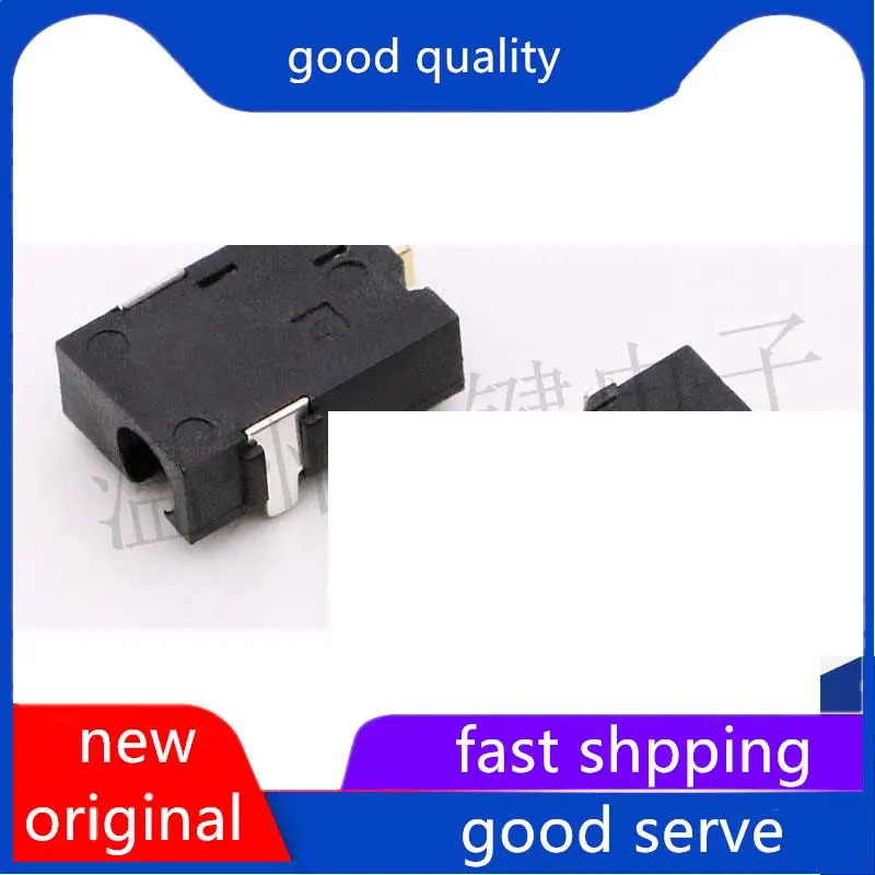 10pcs original new DC-056A power socket 2.5MM caliber inner pin 0.7 five pin patch DC interface gold plated
