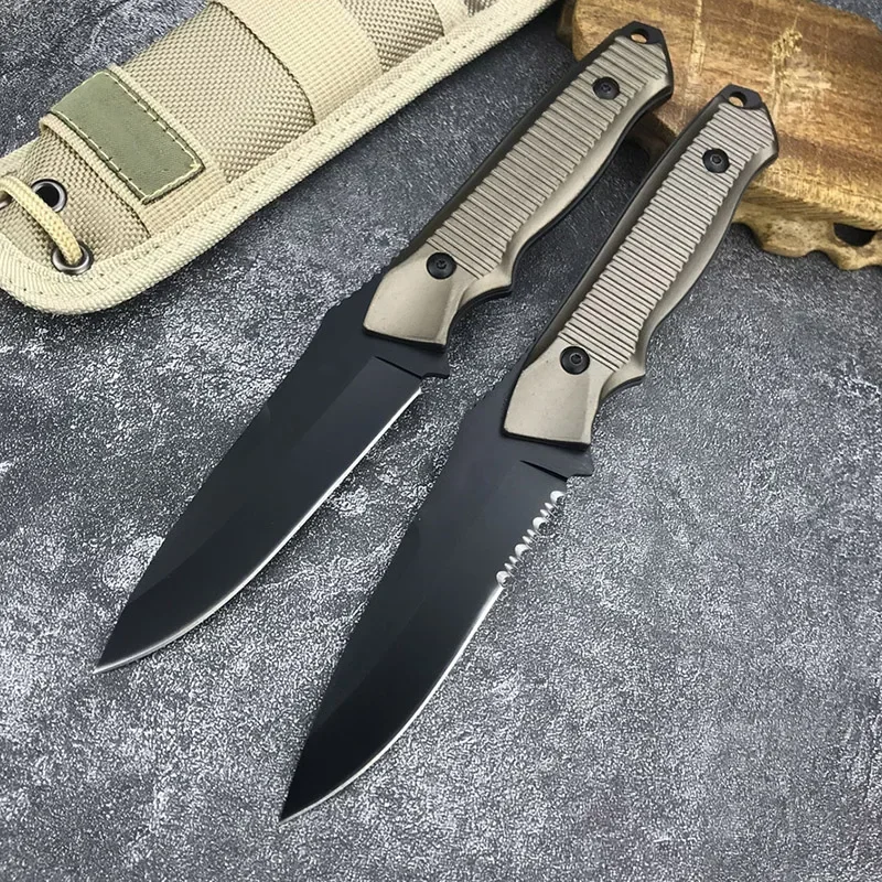 BM 140 BK Fixed Blade 154CM Blade Aluminum Handle Tactical Hunting Full Tang Knife Camping EDC Utility Survival Knives