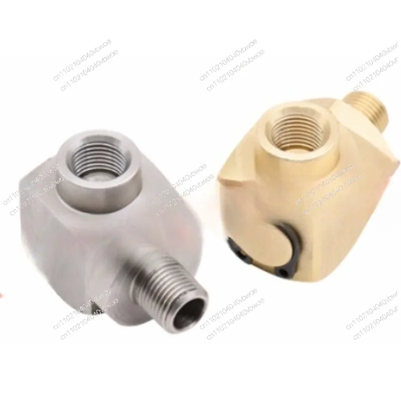 90 degree inner and outer tooth elbow thread conversion rotary joint for cooling water