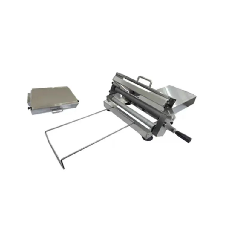 Manual Pastry Sheeter for Home Use, Small Tabletop Dough Roller for Croissant and Egg Tart, Hand Crank Dough Press
