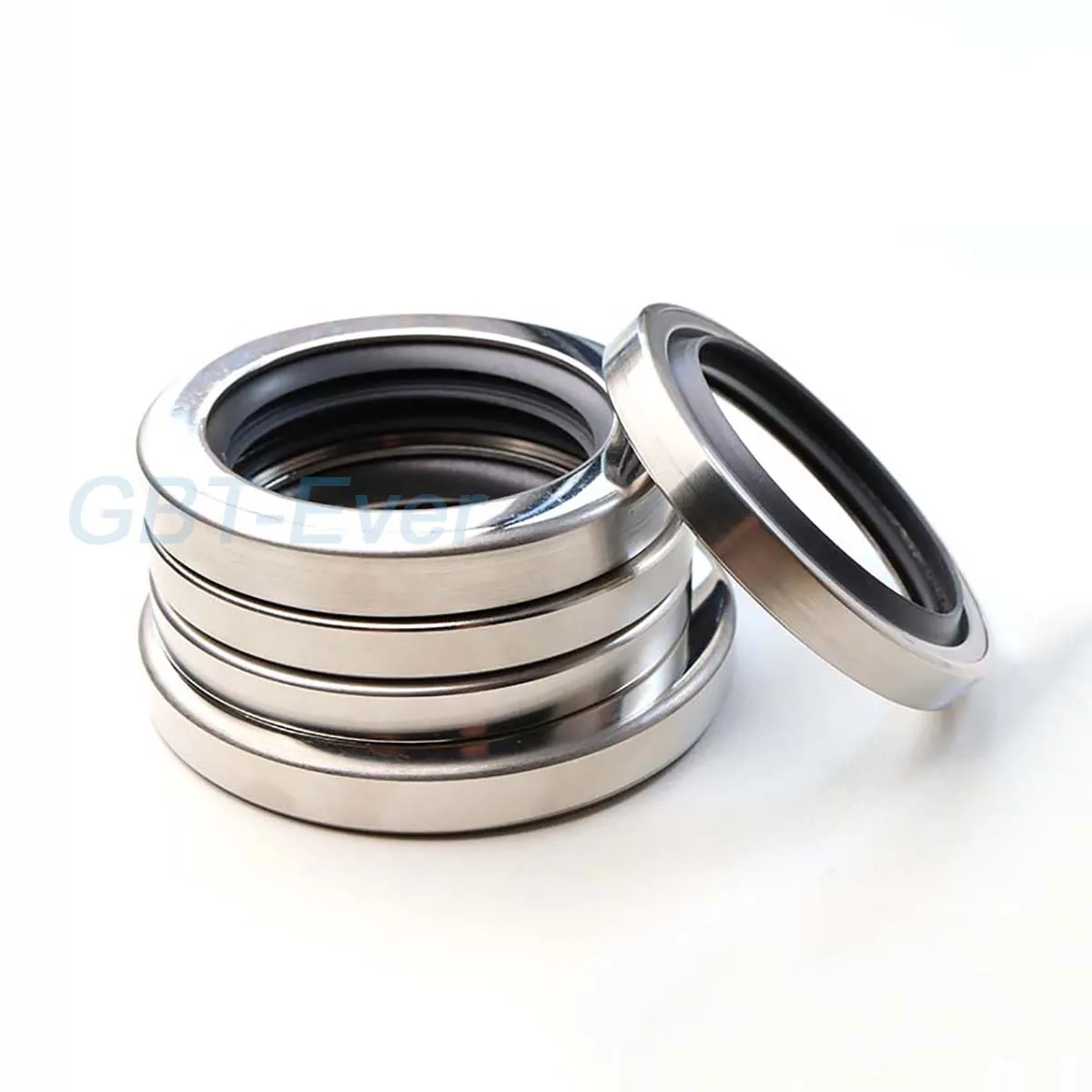 1Pcs PTFE Lip Oil Seal With Stainless Steel Housing Dual Lip Screw Air Compressor Spare Parts ID x OD x Height 8x18x6~26x42x10mm