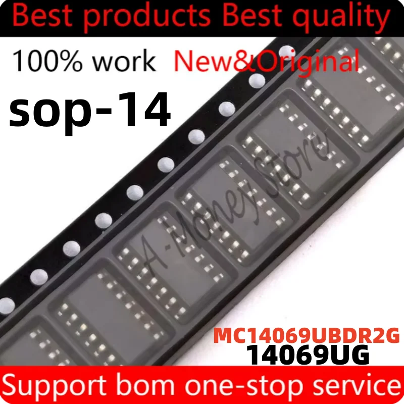 

(10pcs)14069UG 14069U6 MC14069UG MC14069UBDR2G sop-14