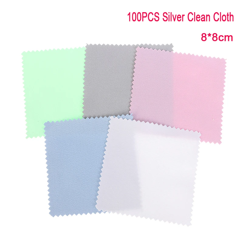 تنظيف تلميع القماش للمعادن الفضية والذهبية ، مسح القماش ، أدوات تلميع المجوهرات ، 8 × 8 ، من من من من من من