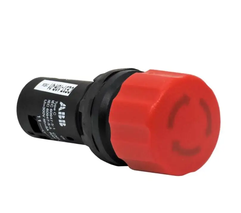 Véritable CE3T-10R-11 interrupteur à bouton-poussoir d'arrêt d'urgence autobloquant réinitialisation rotative 22mm courant 5A CE3T-10R-01 CE3T-10R-02