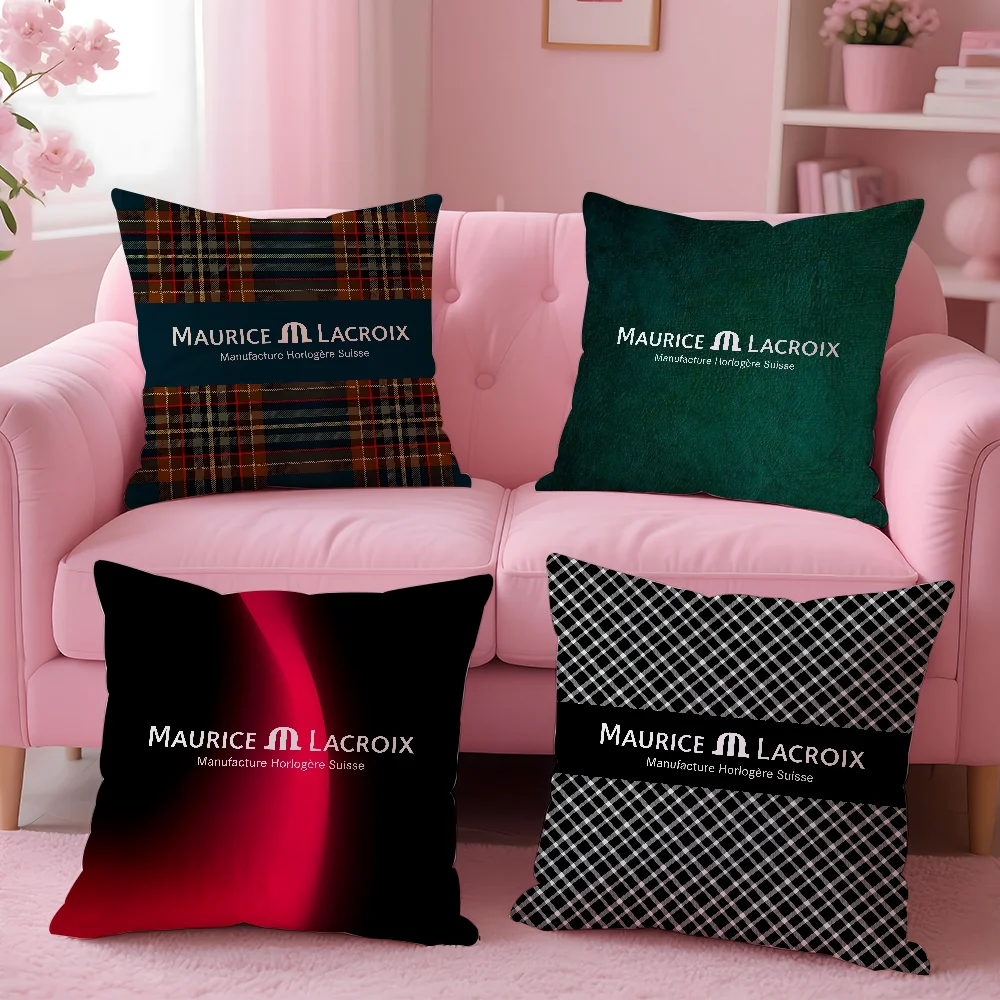 Watch M-MauriceS L-Lacroix Pillow Case Anti-dustmite Pillowcase Invisible zipper silky short plush Sofa cushion cover