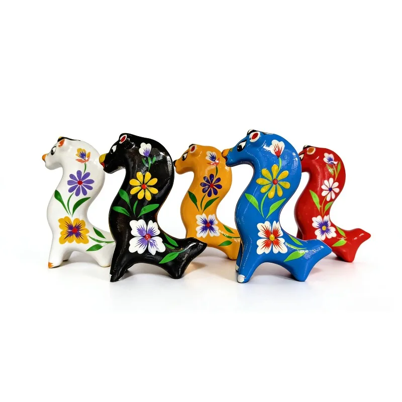 Quality Handmade Traditional Yellow River Clay Horse Sculpture Set Art Statue Ornament High Quality Home Ornament