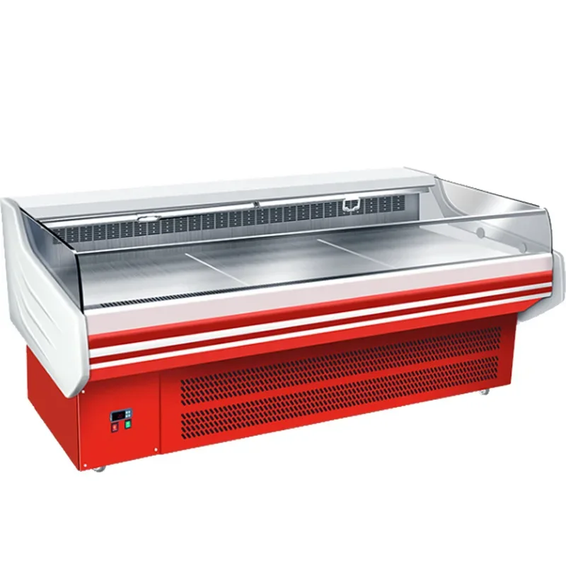 Horizontal large-capacity refrigerated cabinet Front and rear open air-cooled cooked food cabinet Shangchao