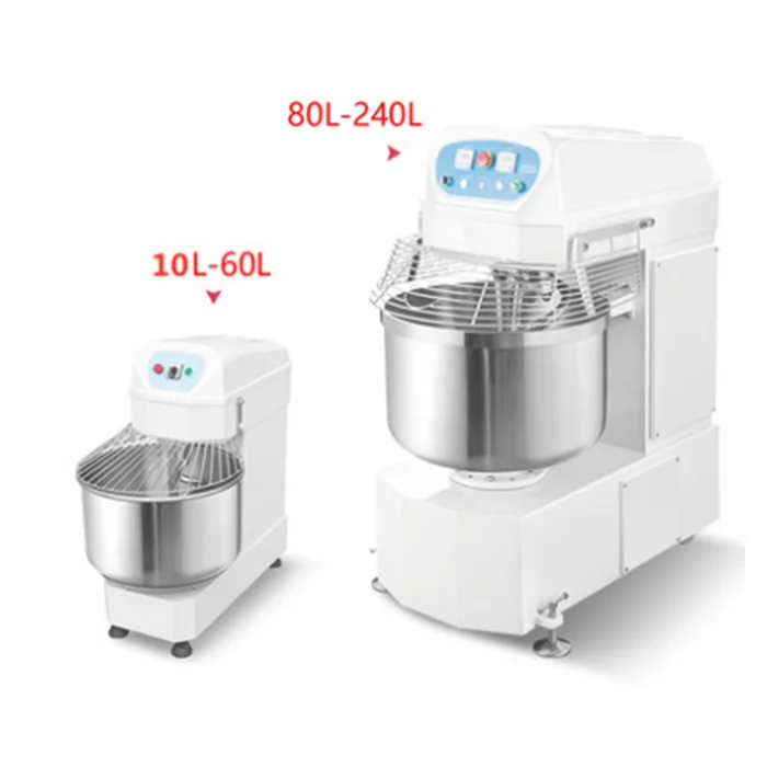 for^New 20L/30L/40L/50L/60L/80L Spiral Dough Mixer Machine for Bakery & Pizza Dough Automatic Food Grade Stainless Steel