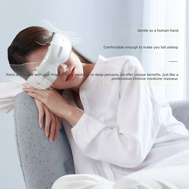 Smart Eye Massager with Visual Display, Bluetooth Music, Heat Therapy & Air Pressure, EYE8 Model, Eye Relaxation Device