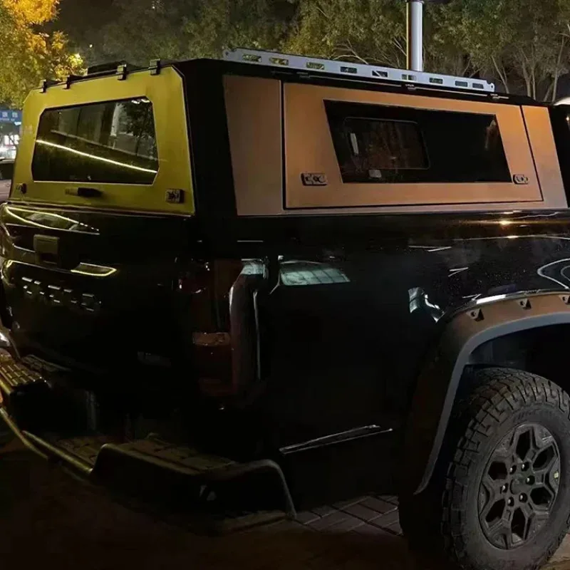 Factory High Quality Waterproof  Dustproof Anti Theft Three Door Open Aluminum Alloy Pickup Canopy view 2
