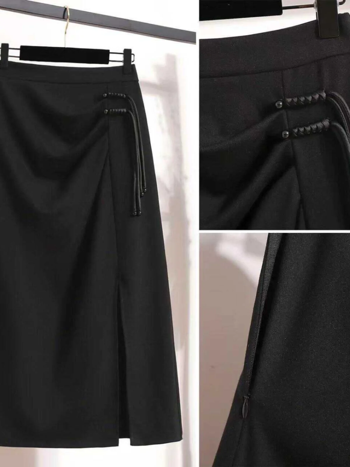 plus Size Women's High Waist Elastic Summer New Chinese Style National Trend Half Skirt Belly Covering Slimming Wrap Skirt view 3