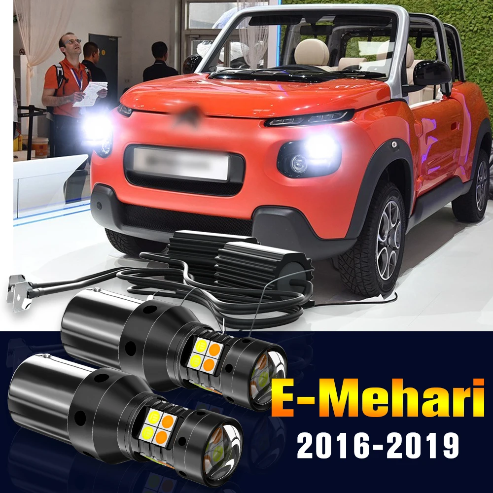 ZXRXD2pcs LED Dual Mode Turn Signal+Daytime Running Light DRL Lamp For Citroen E-Mehari 2016-2019 2017 2018 Accessories