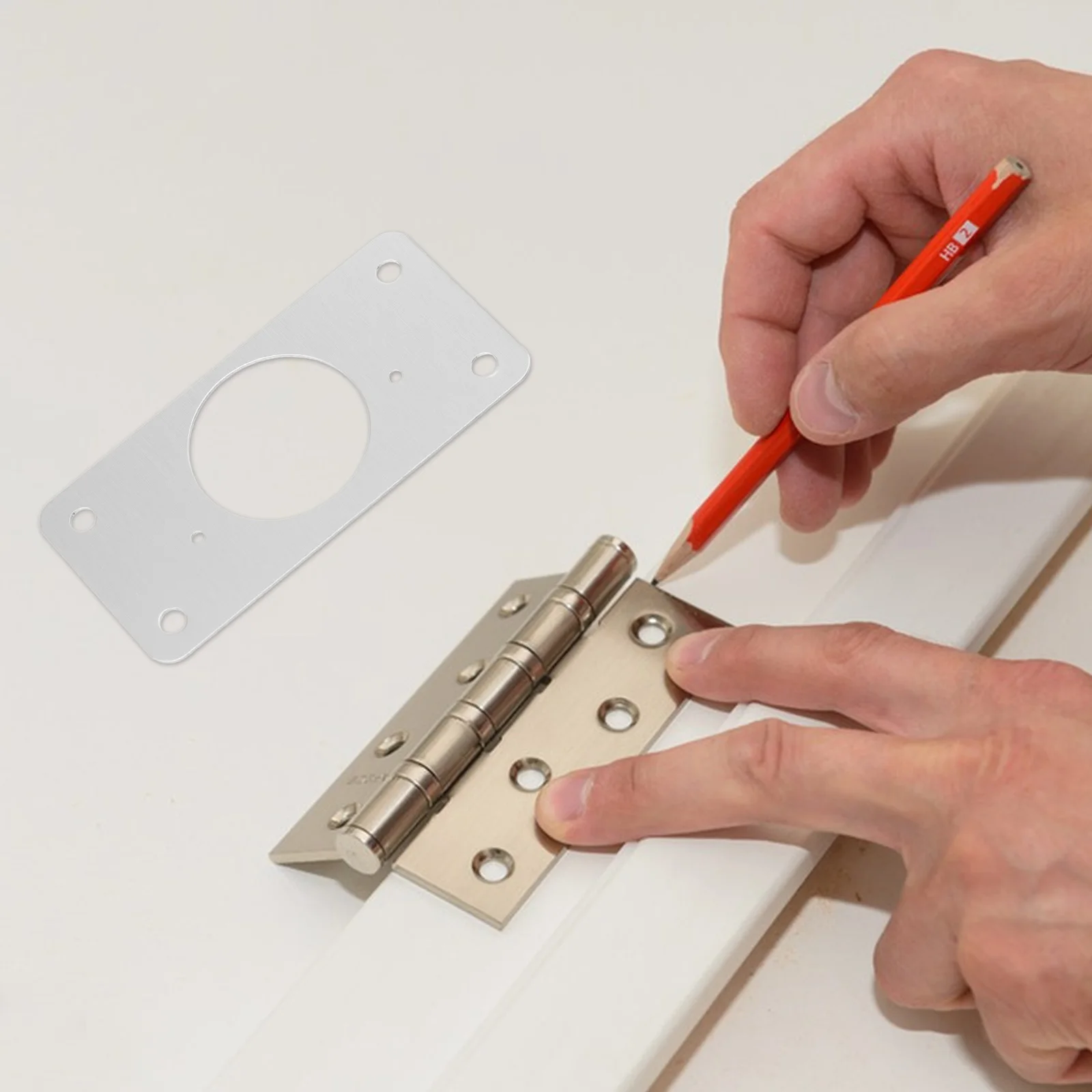 

10 Sets Door Repair Corner Cabinet Hinge Plates Plates Durable Metal Easy Installation Hinge Kit For Doors Replacement