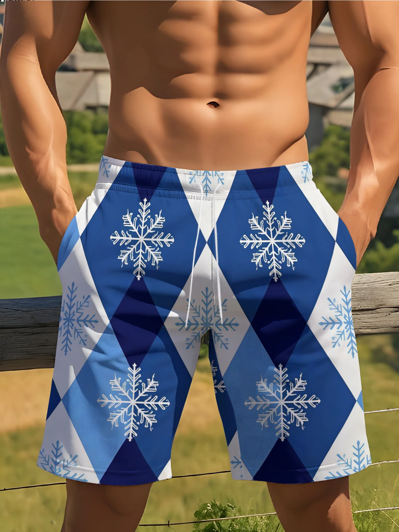 Mens Owl Species Print Quick Dry Drawstring Waist Beach Shorts Swim Trunks 2026