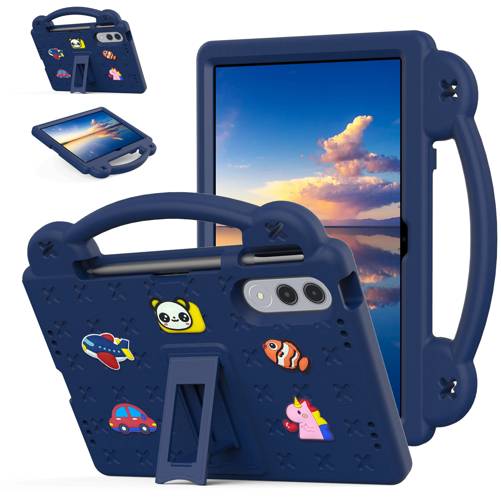 

Чехол-подставка из ЭВА для Lenovo Yoga Tab Xiaoxin Pad Pro GT 2025 11,1 дюйма ZAG60266US TB710FU Kids Funda DIY Cover с держателем для рук