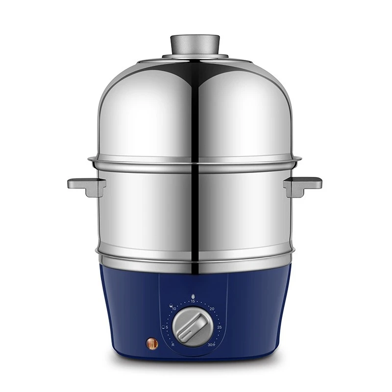 

Двухслойная бытовая маленькая многофункциональная машина для завтрака из нержавеющей стали с автоматическим отключением, пароварка для яиц