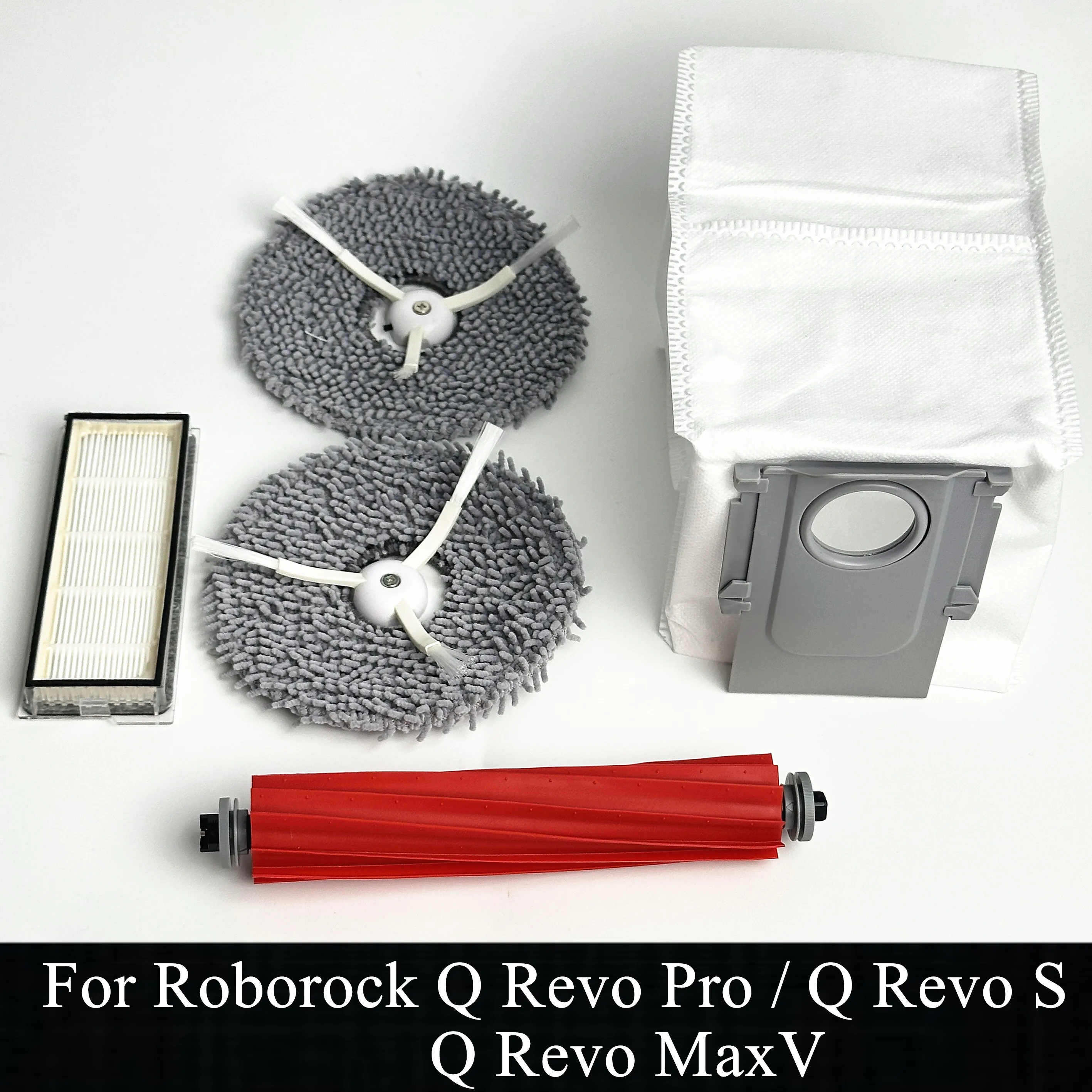 New for roborock Qrevo S Qrevo Pro Qrevo MaxV Robot Vacuum Parts Main Roller Side Brush Hepa Filter Mop Pad Cloth Dust Bag Parts