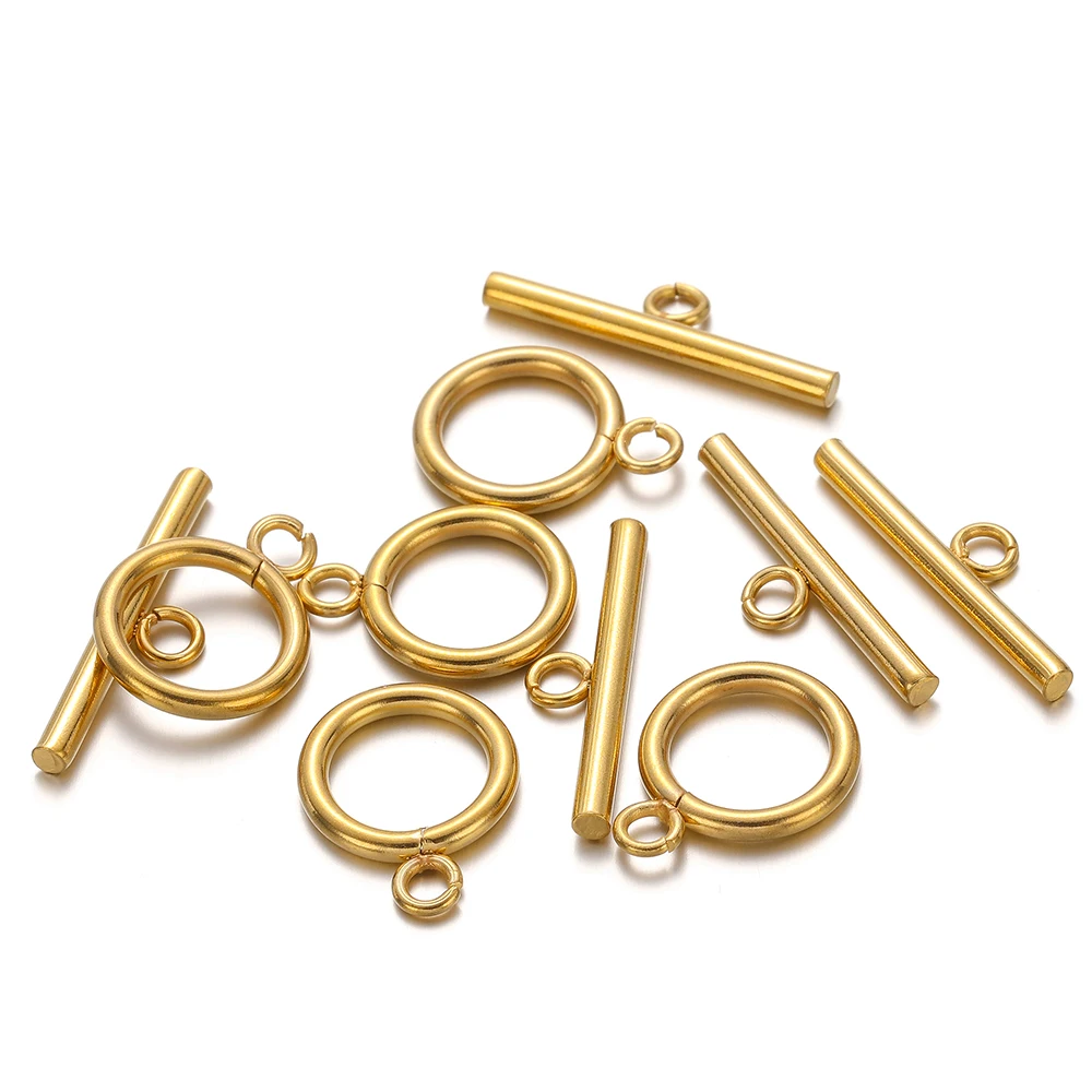 5Pcs/lot Stainless Steel Connector Metal OT Clasps for DIY Jewelry Bracelets Findings Handmade Necklaces Earrings Making Crafts