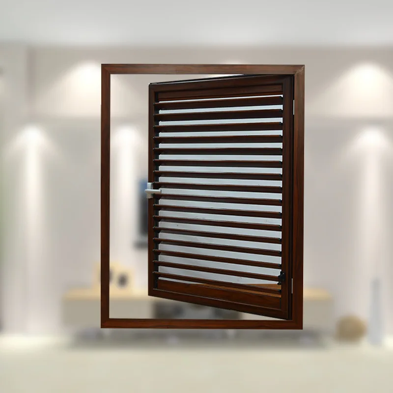 Customization Hot Selling Aluminum Adjustable Shutter Interior Hand Operated Louver Window