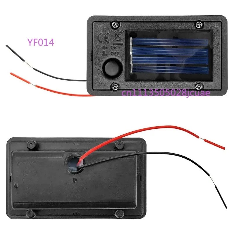 4Pcs Solar Lantern Battery Box Replacement Top, Outdoor Hanging Solar Light Parts Container view 2