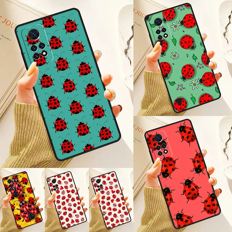 Ladybug Beetle Case For Samsung Galaxy S24 Plus S23 S20 S21FE Lite S22 Ultra Note 20 S8 S9 S10 Phone Coque