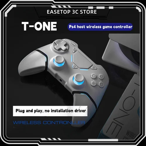 Imagen 1 del producto Controlador de juegos Ps4/5 Pro, inalámbrico, Bluetooth, vibración, batería de 600mah, programación Macro, Android, Ios, Pc, P4, Ns, controlador de juegos