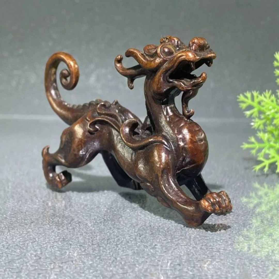 

Antique Dragon Figurine Holder Zodiac Dragon Design Crafted Tea Ceremony Pet Vintage Tea Ceremony Decorative Piece Ornament