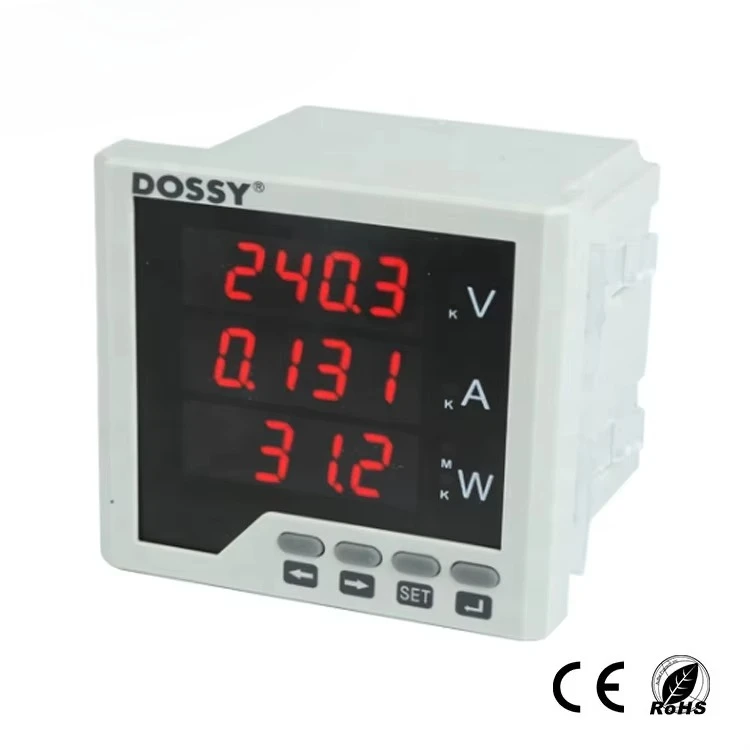 96x96 Multi-functional Digital LCD Display Panel Meter