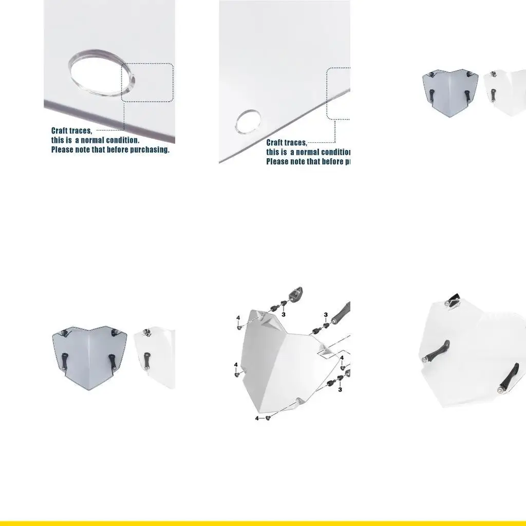 

SZCH Motorbike Accessories Fit for R1200GS Adventure R1250GS Headlight Protector Guard Lense Cover Cover Plastic Anti-scratch