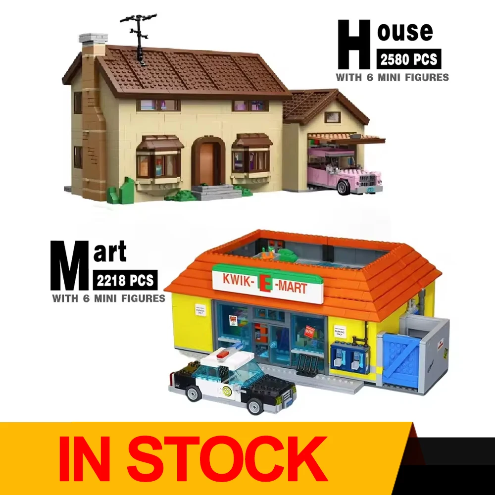 Miniso Disney IN STOCK supermarket House Model Building Blocks Bricks MOC Blocks toys 71006 71016 Toys Birthday Christmas Gift