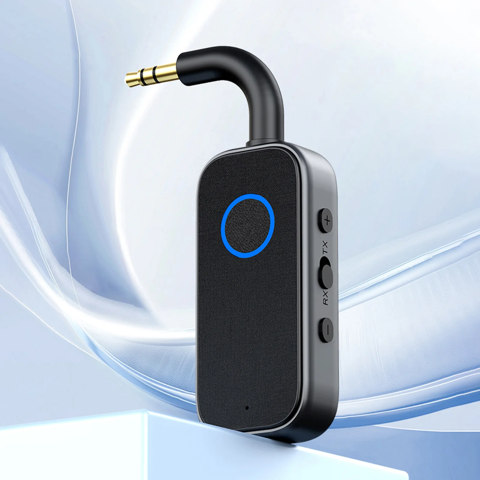 

Bluetooth-compatible 6.0 Audio Adapter 2-in-1 Wireless Audio Receiver 3.5mm Aux for TV Car PC Headphones Speakers