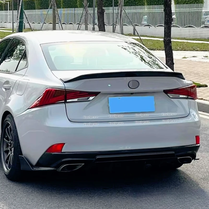 

For Lexus IS200 IS250 IS350 IS300 2013-2019 Real Carbon Fiber/FRP Black AR Style Rear Trunk Lip Spoiler Car Styling