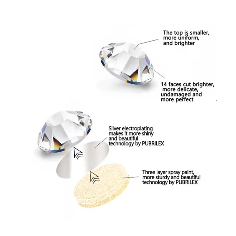 Cristal sem hotfix diy strass prego 5a pedras claras e vidro pixie pedras preciosas adesivo flatback strass para artesanato da arte do prego